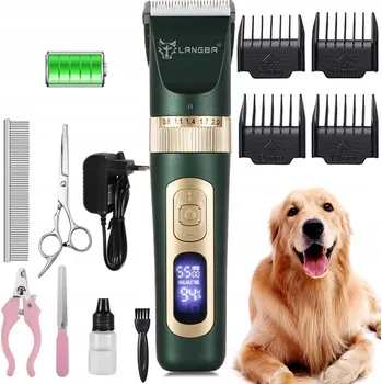 Kosmetika pro psa STROJEK NA STŘÍHÁNÍ PSŮ KOČEK ZVÍŘAT SADA TICHÝ PROFESIONÁLNÍ