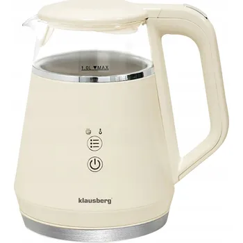 Rychlovarná konvice Elektrická varná konvice Klausberg KB-7893 1100 W 1 l béžová