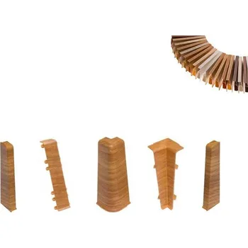 soklová lišta Spojka Cezar PVC 22 x 75 délka 3 cm dub