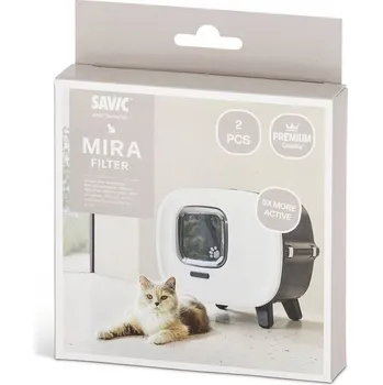 Toaleta pro kočku Savic Mira filtry s aktivním uhlím do pro kočky toalety, 2 ks v balení