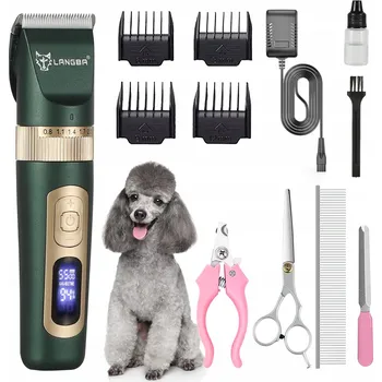 Kosmetika pro psa Strojek na Stříhání Psů a Koček Tichý Profesionální Bezdrátový Set
