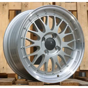 Alu kolo Alu kola Racing Line A1025, 16x8.5 4x100 ET20, stříbrná + leštěný límec