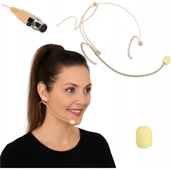 Mikrofon DNA HM-01B náhlavní kondenzátorový mikrofon pro zpěv, tělová barva