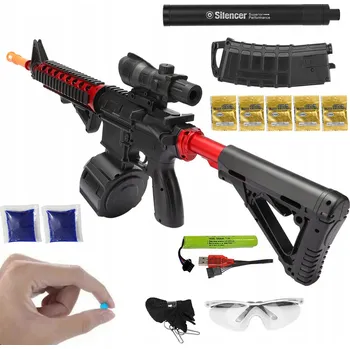 Velká Puška Automat na gelové kuličky Automatická pistole + 20000 KULEK