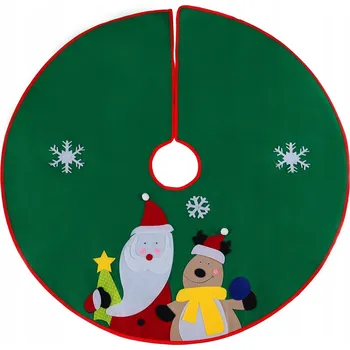 Obraz Podložka pod vánoční stromeček Genevieve 120 cm - zelená