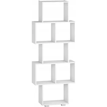 Knihovna Regál Nabbi 65,2 cm x 160,6 cm x 25 cm bílý