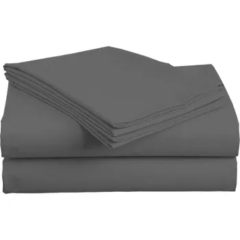 Prostěradlo Prostěradlo klasické bavlněný satén šedé 160x200 cm