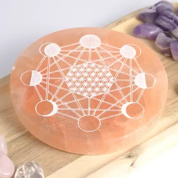 Selenitová destička oranžová tanec měsíce