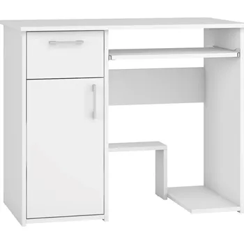 Obdélníkový psací stůl Nabbi 90 x 50 x 75 cm bílý