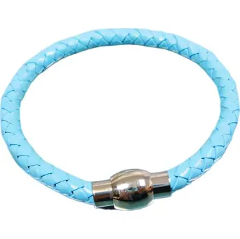 Náramek Náramek v modré barvě s pleteným designem a ocelovým zapínáním, kód produktu 7NB6192.