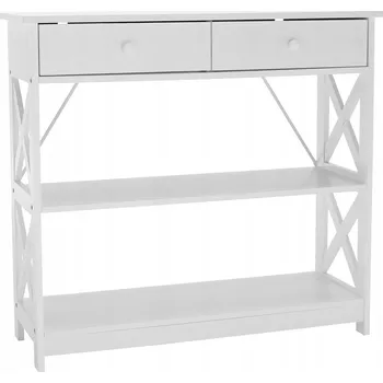 Konferenční stolek Toaletní Stolek Kondela bílý 86,6 x 80 x 30 cm