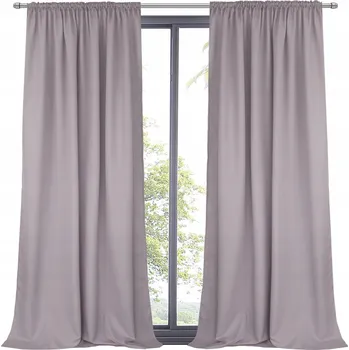 Obraz Závěs šedá matná hladká okenní dekorační závěs na pásce 145x250T