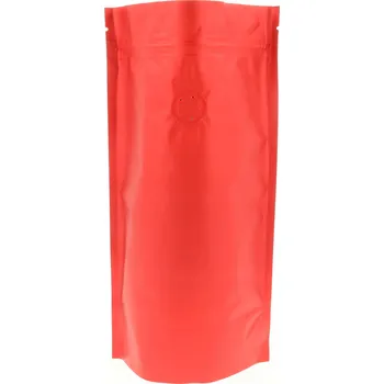 Doypack sáček 250g Červený + Ventil + Zip 10 kusů