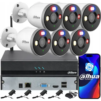 IP kamera Monitorovací sada DAHUA pro 6 WiFi kamer 3MPx F3D-PV Smart Dual Light Audio