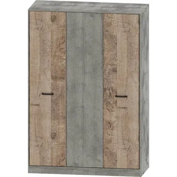 Šatní skříň Skříň Nabbi Bova W-3D 151 x 219 x 60 cm dub