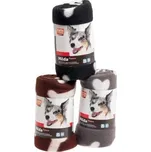 Karlie Fleece deka s motivem kostiček hnědá