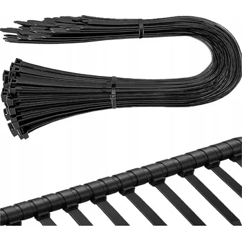 Stahovací páska 100x STAHovací PÁSKY KABELOVÉ ZIP PÁSKY STAHOVACÍ PÁSKY SILNÉ 9 x 1210 MM ČERNÉ