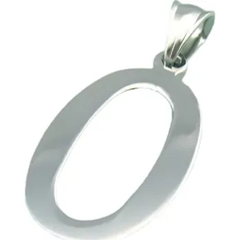 Přívěsek Přívěsek s oválným designem v stříbrné barvě, rozměry 34.8 x 19.4 mm, hmotnost 4.8 g.