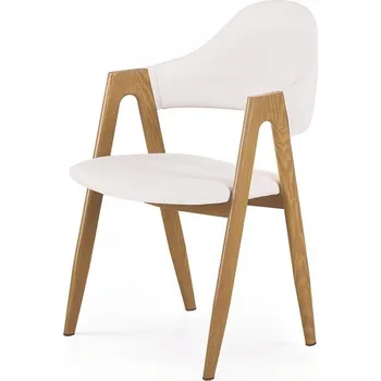 Jídelní židle Židle Halmar bílá umělá kůže, 1 ks