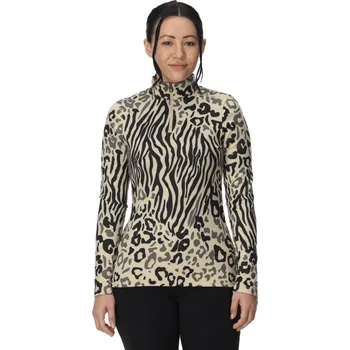 Dámské termoprádlo Dámský rolák Spyder Vivid 1/2 Zip Animal Print 38B013500-ANM 25/26