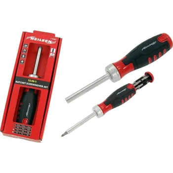 Šroubovák ŠROUBOVÁK S RÁČNOU UNIVERZÁLNÍ SADA BITŮ PLOCHÝ KŘÍŽOVÝ TORX HEX