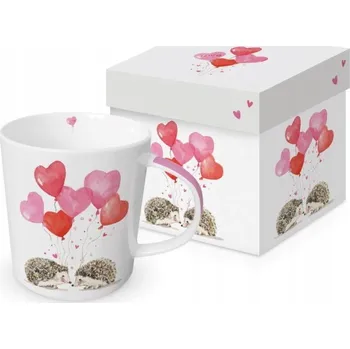 Hrnek PPD Ježci s balónky, porcelán, 350 ml