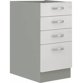 Komoda Kuchyňská skříňka Kondela bílá 60 x 40 x 82 cm, barva dvířek: bílá