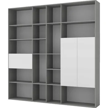 Knihovna Knihovna Nabbi 204 x 246 x 30 cm antracit