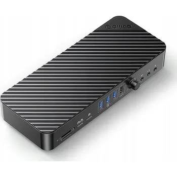Orico Dokovací stanice USB-C 10Gbps 2xDP 4K, HDMI 4K, PD 60W, 5xUSB-A SD AUX