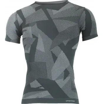 Pánské tričko Lasting MIKY pánské bezešvé funkční triko se stříbrným vláknem, šedé