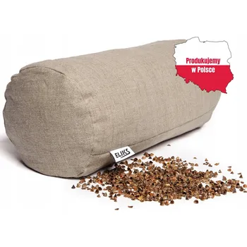 Povlak na dekorativní polštářek POLSKÝ VÝROBEK Lněný povlak na polštář na váleček 14x50cm