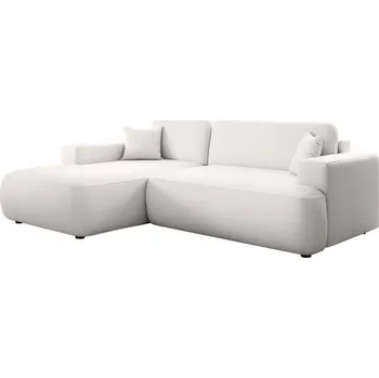 Sedací souprava Rohová Sedací Souprava Kondela látka bílá