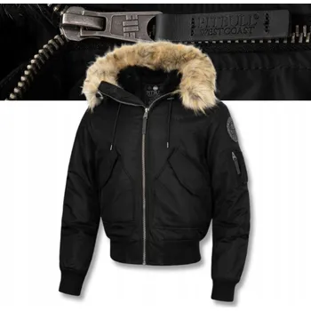 Pánská bunda Pánská bomber bunda Pitbull Harvest s kapucí , velikost L