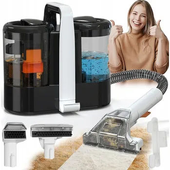 Vysavač VYSAVAČ VYSAVAČ MALÝ 600W NA KOBERCE ČALOUNĚNÍ ZÁCLONY POLŠTÁŘE 1.5L+800ML