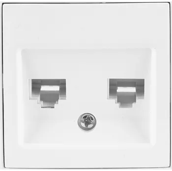 Elektrická zásuvka Počítačová zásuvka dvojitá VCX LC 41 bílá