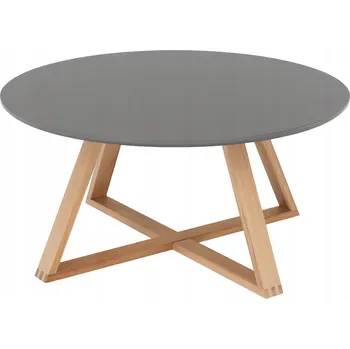 Konferenční stolek Konferenční stolek Kondela kulatý 80 x 80 x 39 Cm odstíny šedé