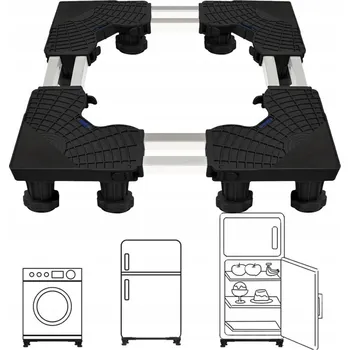 Mobilní Podstavec Pod Pračku Lednici s Nastavitelnými Nožičkami a 12 Nožičkami