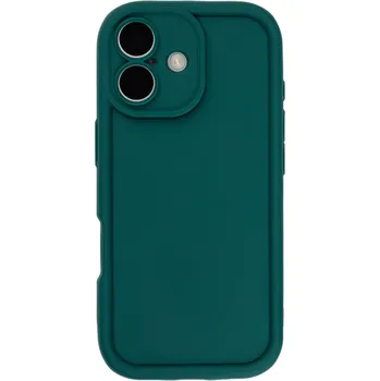 Pouzdro na mobilní telefon Silikonový petrolejový kryt se zvýšenou ochranou hran pro iPhone 17