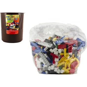 Stavebnice Cheva Stavebnice Cheva Koš Plný Kostek plast 2 kg v plastovém boxu v síťce