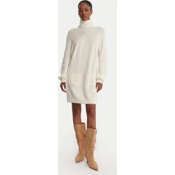 Dámské šaty Liu Jo Úpletové šaty MF5063 MS009 Écru Regular Fit XS