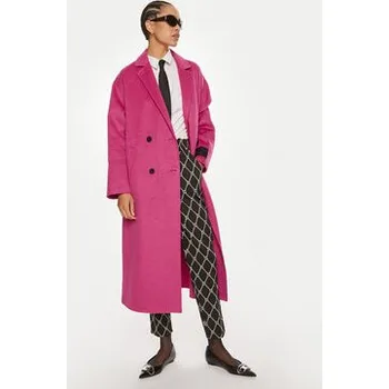 Dámský kabát Hugo Kabát pro přechodné období Maneka-1 50517632 Růžová Oversize 36