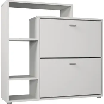 Botník Botník Kondela 95 x 90 x 28 cm bílá