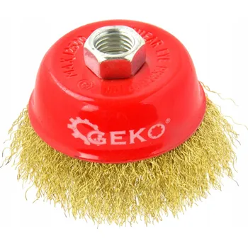 Vrták MOSAZNÝ KOTOUČOVÝ KARTÁČ 85mm Závit M14 Geko G00590-2