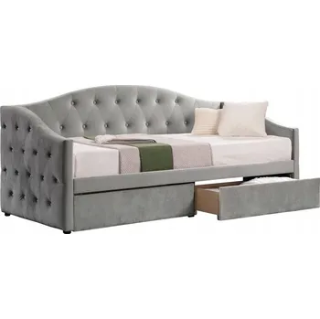 Postel Tradiční postel Kondela 95 x 217 cm šedá