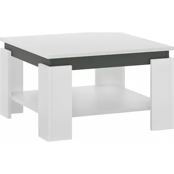 Konferenční stolek Konferenční stolek Kondela Lejsy čtvercový 68 x 68 x 41 cm bílý