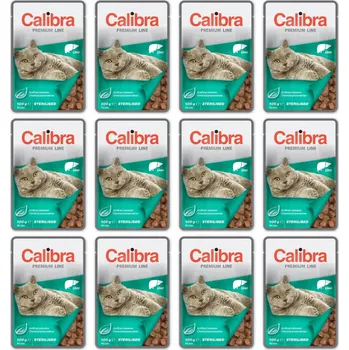 Krmivo pro kočku CALIBRA Cat Premium Sterilised Liver - mokré krmivo pro kočky - 12x100g