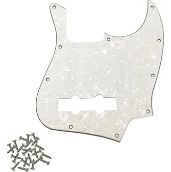 Klasická kytara Kryt na basovou kytaru se čtyřmi strunami JB pro americký standard FD Jazz Bass Perleťový finish Ochranný panel proti poškrábání bílá