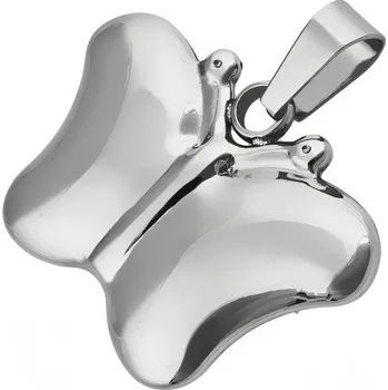 Přívěsek Přívěsek ve tvaru motýla se stříbrnou barvou 6PP0308