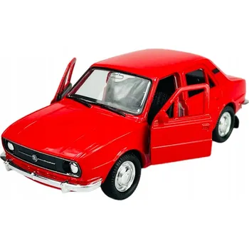 autíčko WELLY ŠKODA 105L 105 L ČERVENÁ 1:34 NOVÝ KOVOVÝ MODEL