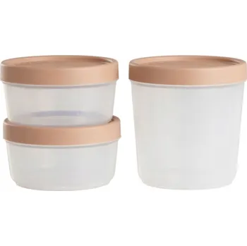 Dóza na potraviny DAY SADA 3 KUSŮ NÁDOB NA POTRAVINY LUNCHBOX SNÍDANĚ POLÉVKA 2X0,5L+1L HNĚDÁ